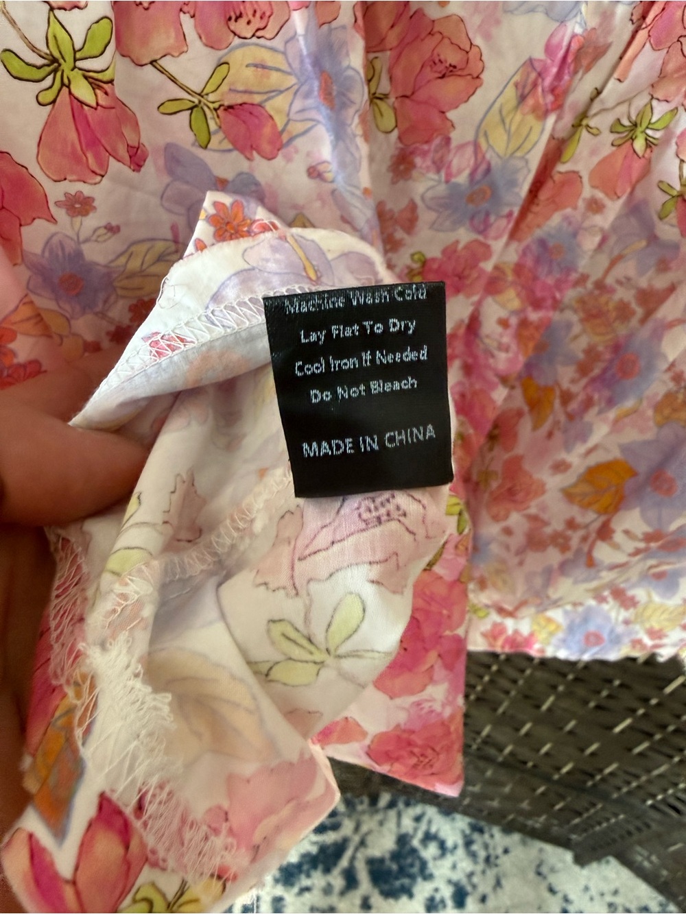 *NEW*Sz L*POL* Pearls Please Floral & Lace Shacket - Picture 5 of 5